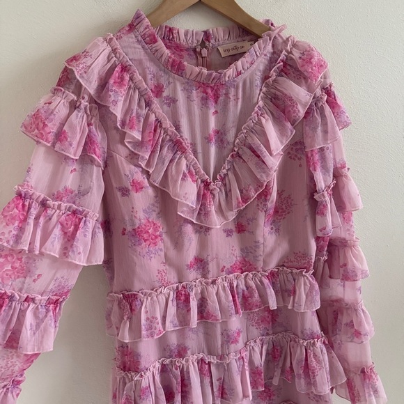 Ivy City Co. Pink Tiered Garden State Dress 10 - Picture 3 of 10